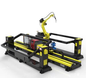 Dual-station 9-axis welding robot workstation