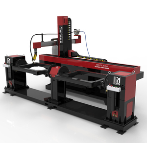 Cnc welding robot workstation with double-station turning positioner