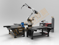Kawasaki three-station welding robot workstation