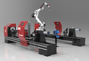 Kawasaki Robotic Workstation for Pipe Flanges with Laser Seam Tracking