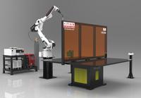 Kawasaki dual station welding robot workstation